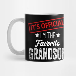 It's Official I'm The Favorite Grandson, Favorite Grandson Mug